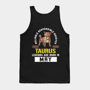 Zodiac Taurus: Born In May Tank Top